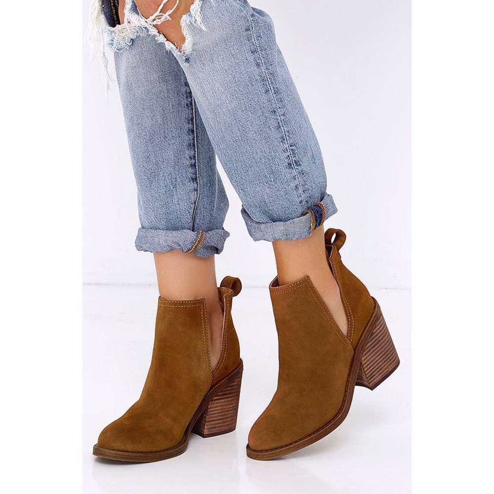 Steve Madden Sharini Suede Booties in Black - 8.5 - Picture 7 of 8